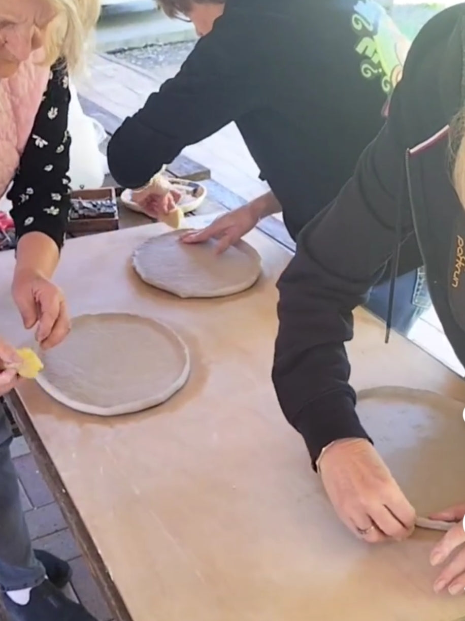 Pottery Platter & set of 3 Dip Bowl Workshop Saturday the 30th of August 3PM-5:30PM